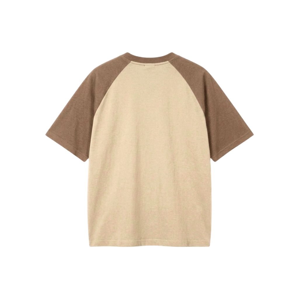 Áo thun tay raglan - Be nâu bò
