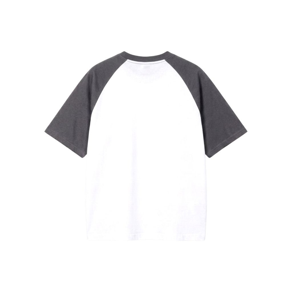 Áo thun tay raglan - Trắng xám