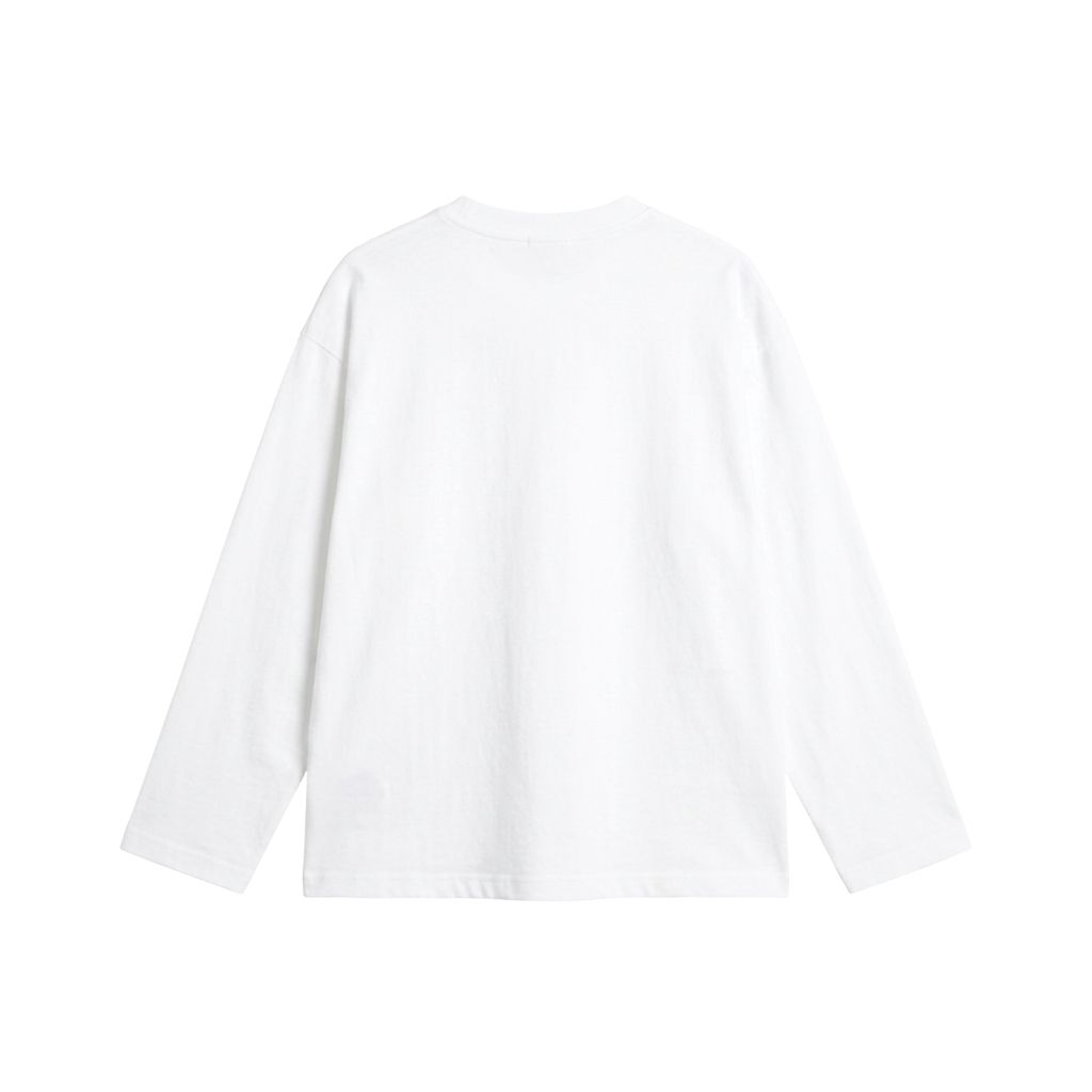 Áo thun oversize tay dài - Trắng