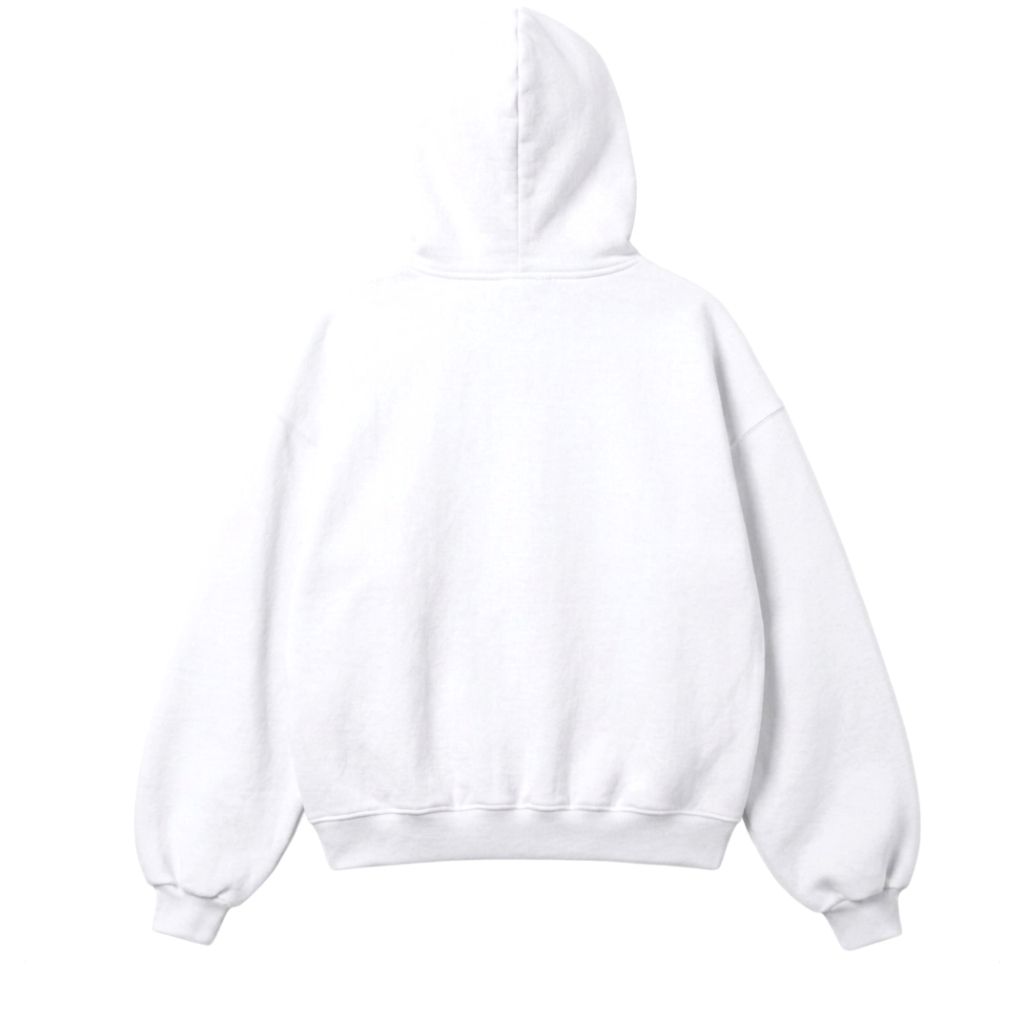 Hoodie nỉ bông-Trắng