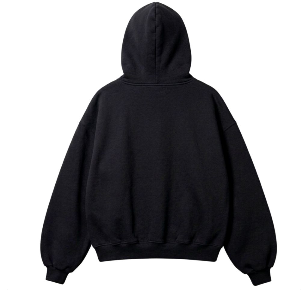 Hoodie nỉ bông-Đen