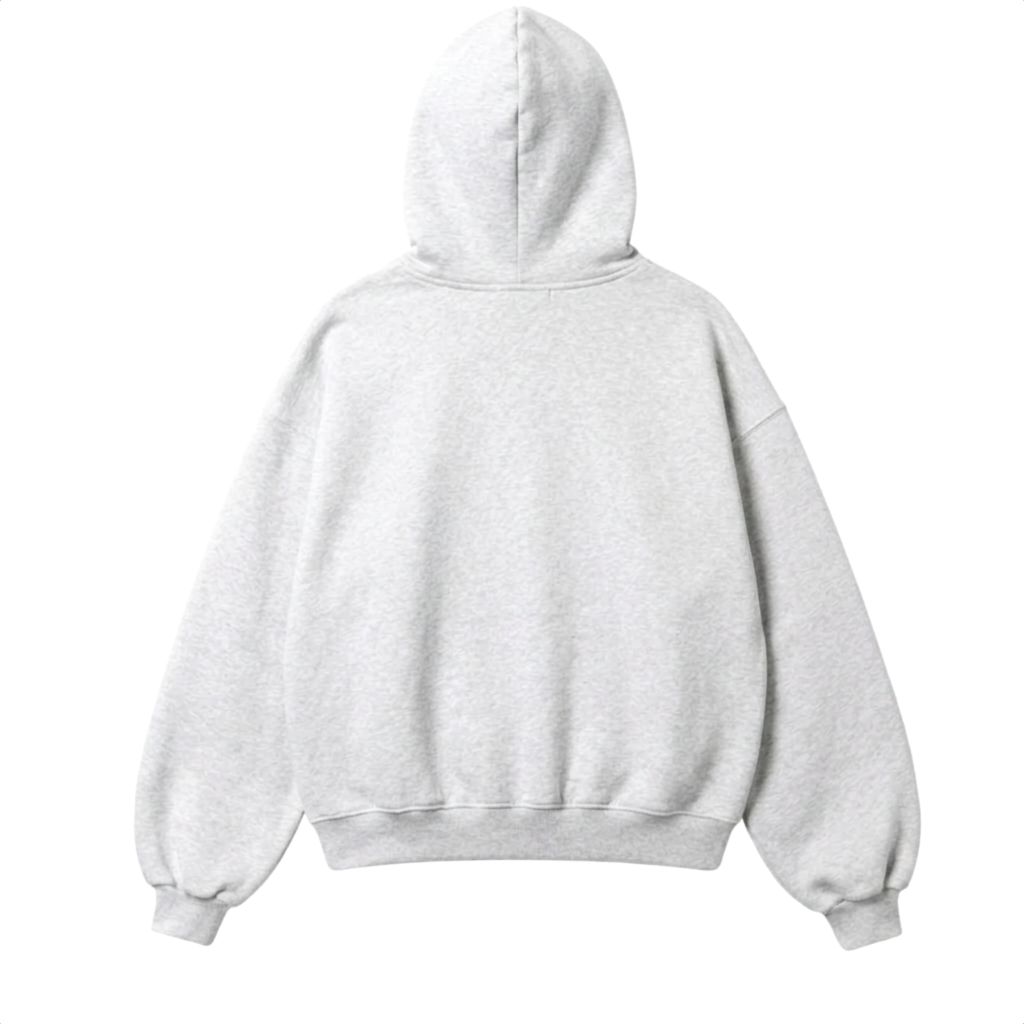 Hoodie nỉ bông-Xám