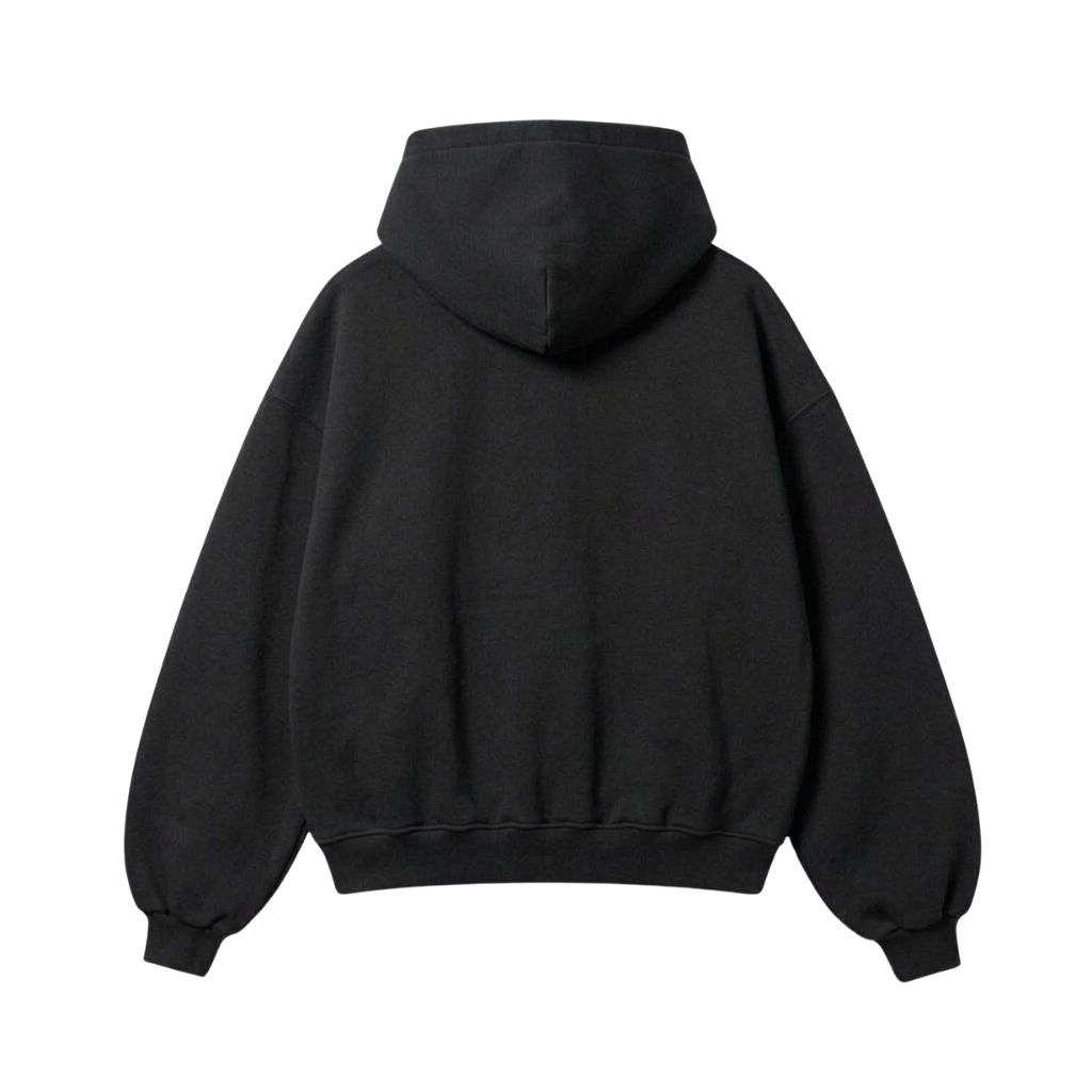 Hoodie nỉ cua-Đen