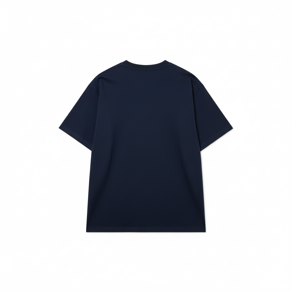 Áo thun - Xanh Navy mặt sau